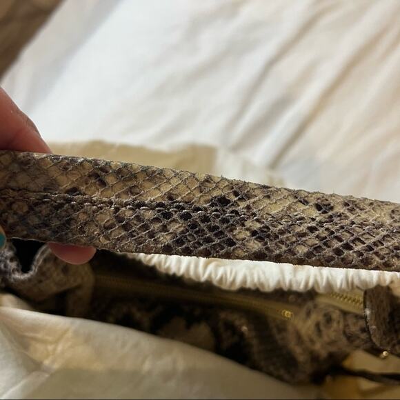 Michael Kors Small Snakeskin Shoulder Satchel - Picture 5 of 16